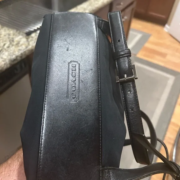 Coach Vintage Black Nylon/Leather Mercer Small Backpack/Purse - Picture 6 of 9